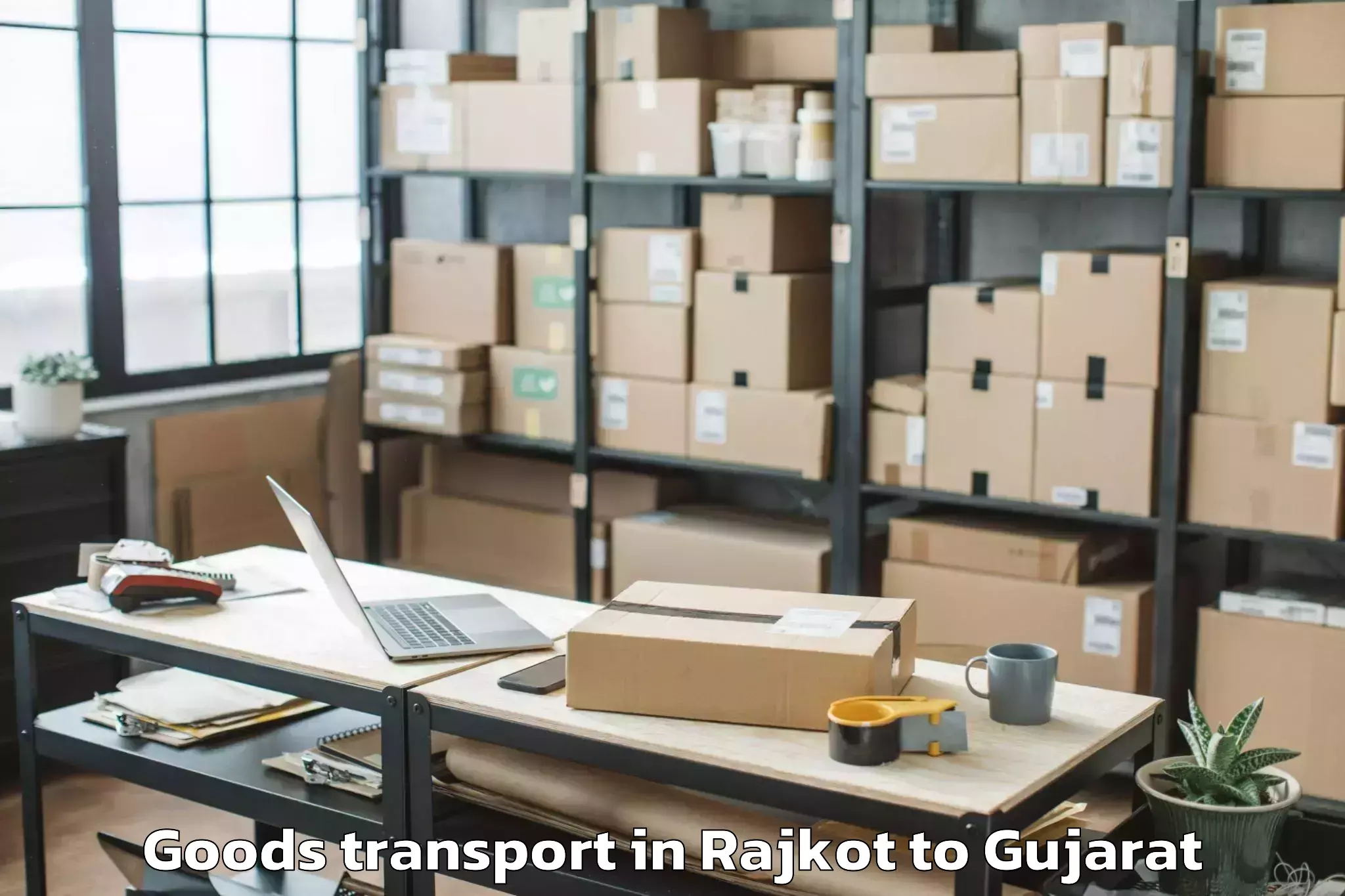 Top Rajkot to Mendarda Goods Transport Available